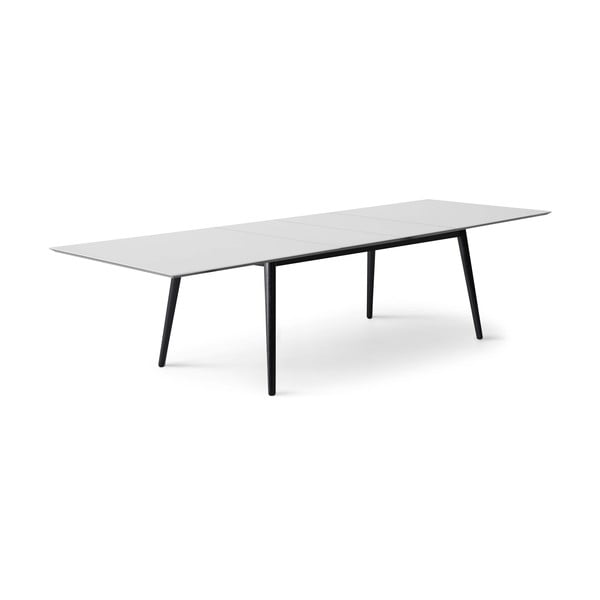 Bílo-černý rozkládací jídelní stůl s bílou deskou 100x210 cm Meza – Hammel Furniture-image-1
