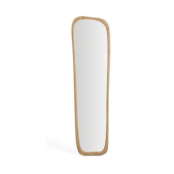 Nástěnné zrcadlo s dřevěným rámem 61x158 cm Alura – Kave Home-image-3