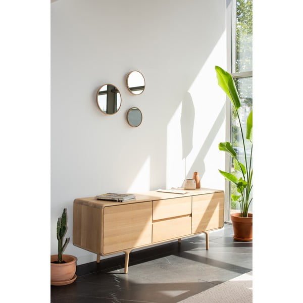 TV komoda z masivního dubového dřeva Gazzda Fawn Natural-image-2