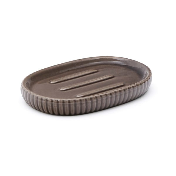 Tmavě hnědá keramická mýdlenka Selime – Kave Home