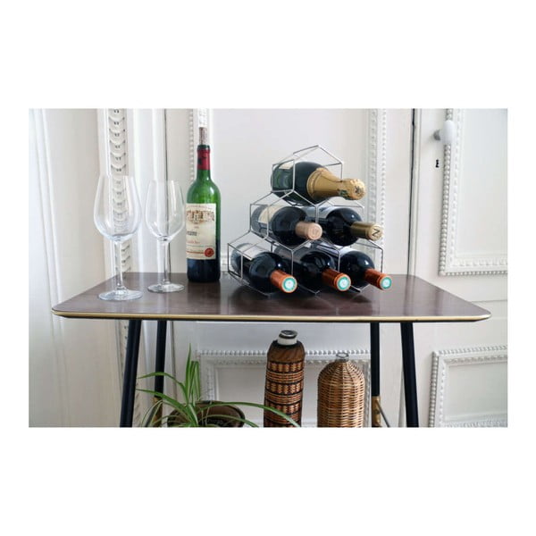 Šedý kovový stojan na víno Compactor-image-3