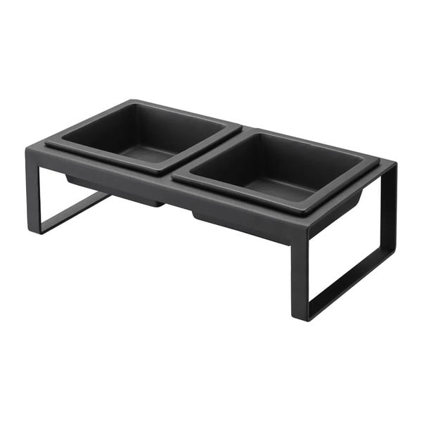 Sada misky a boxu na granule pro domácího mazlíčka Tower – YAMAZAKI-image-4