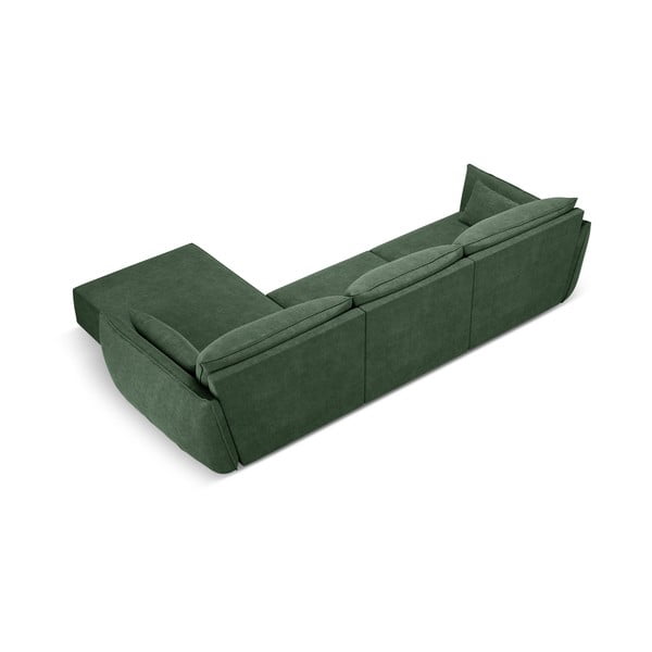 Tmavě zelená rohová pohovka (pravý roh) Vanda – Mazzini Sofas-image-3