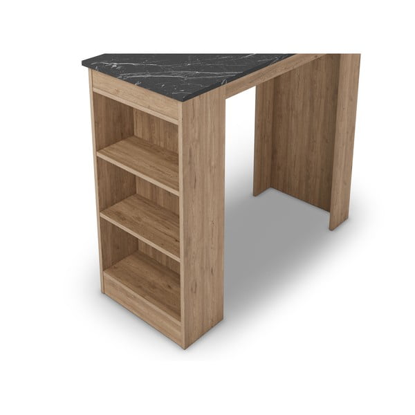 Barový stůl s deskou v dekoru mramoru 47x120 cm Peru – Marckeric-image-3