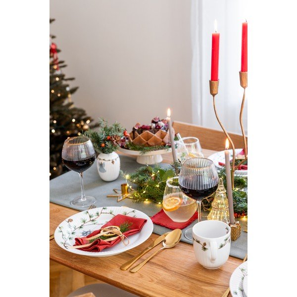 Bílá porcelánová vánoční váza Kähler Design Hammershøi, výška 10,5 cm-image-3