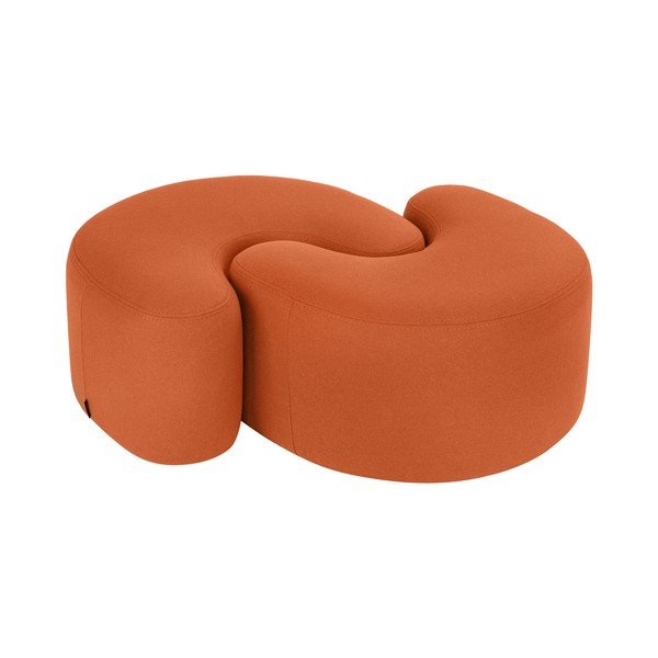 Vlněný taburet v terakotové barvě Ü – noo.ma-image-3