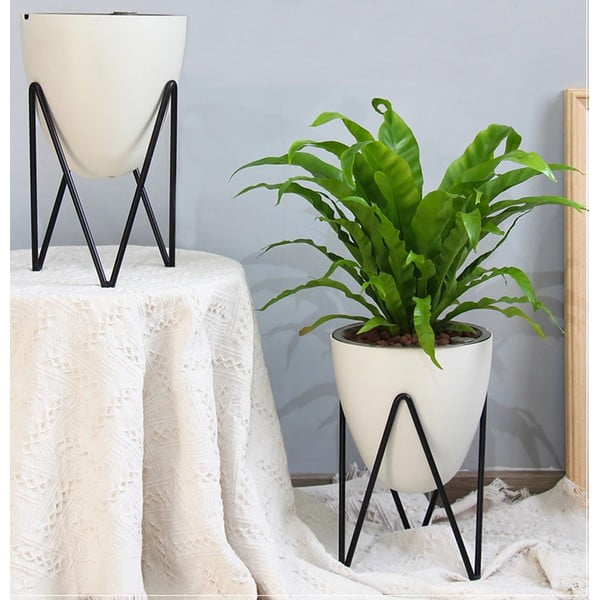 Bílý samozavlažovací květináč Tomasucci Poppy, ø 19 cm-image-1