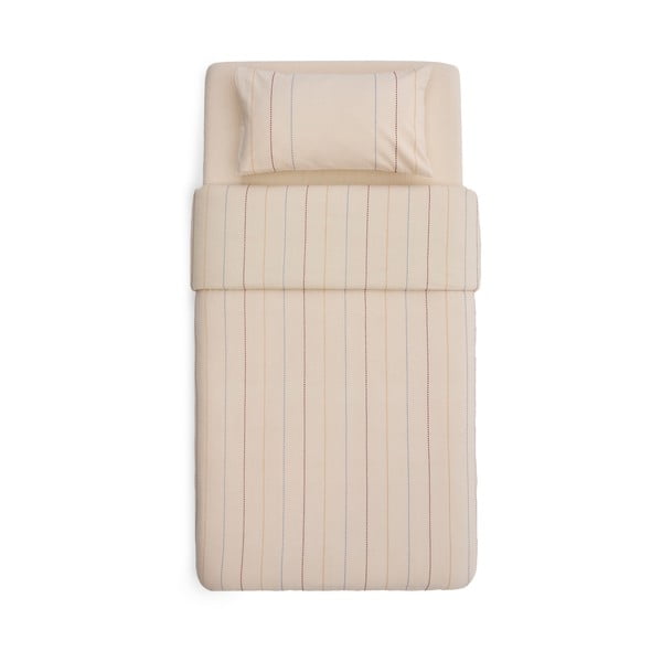 Béžové dětské povlečení na jednolůžko z Bio bavlny s prostěradlem 150x220 cm Indani – Kave Home