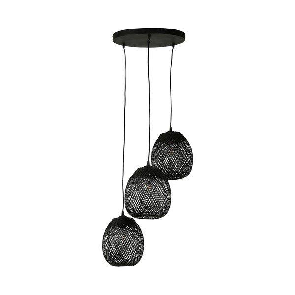 Černé závěsné svítidlo 40x40 cm Elme – Côté Table