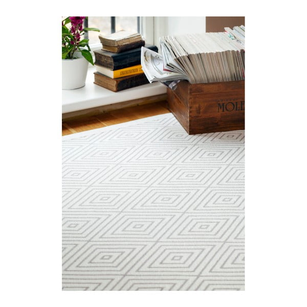 Bílý vzorovaný oboustranný koberec Narma Kalana, 160 x 230 cm-image-4