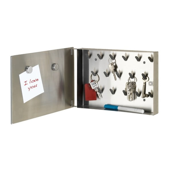 Skříňka na klíče s magnetickou deskou Wenko Home, 20 x 30 cm-image-4