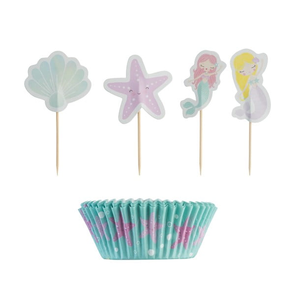 Set papírových košíčků a zápichů na cupcaky Mason Cash Under The Sea