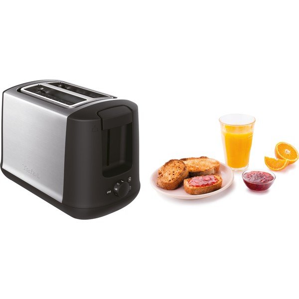 Černý/ve stříbrné barvě topinkovač Subito TT340830 – Tefal-image-2