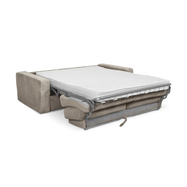 Světle hnědá manšestrová rozkládací pohovka 195 cm Nona – Makamii-image-3