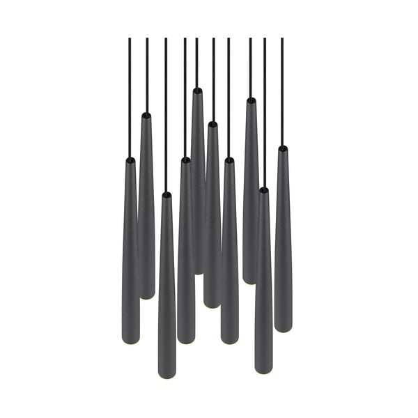 Černé LED závěsné svítidlo ø 30 cm Cala – Trio Select-image-3