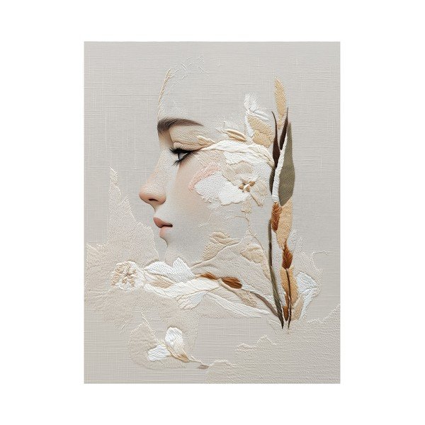 Obraz 60x80 cm Stitched Bloom – Styler