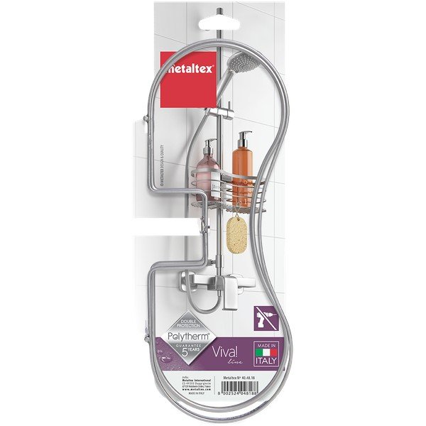 Závěsná polička na sprchu Metaltex Viva-image-3