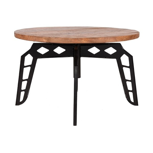 Odkládací stolek s deskou z mangového dřeva LABEL51 Pebble, ⌀ 80 cm
