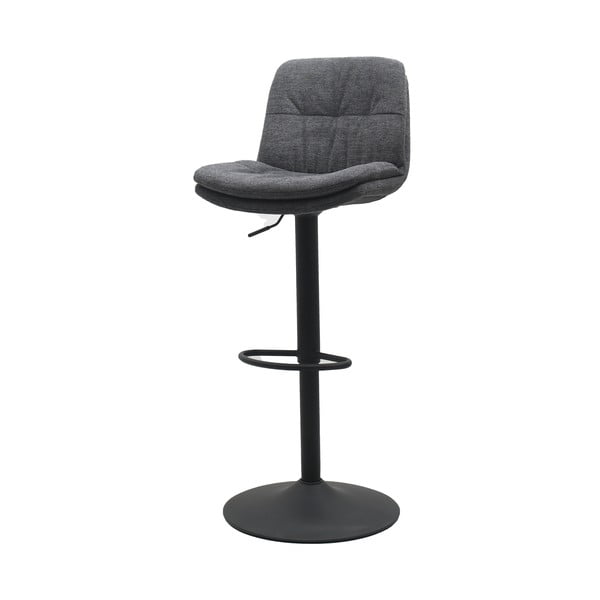 Tmavě šedá barová židle s nastavitelnou výškou Colville – Unique Furniture
