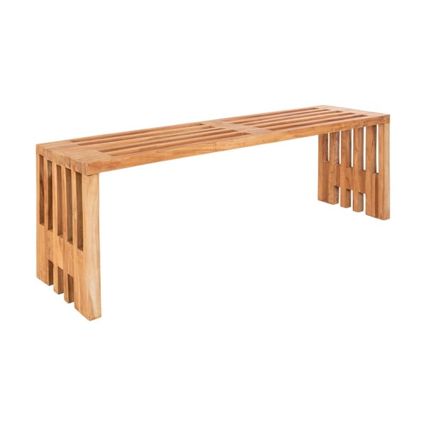 Zahradní lavice z teakového dřeva House Nordic Benidorm, 140 x 35 cm-image-2
