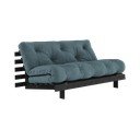 Rozkládací pohovka v petrolejové barvě 160 cm Roots Black Night – Karup Design