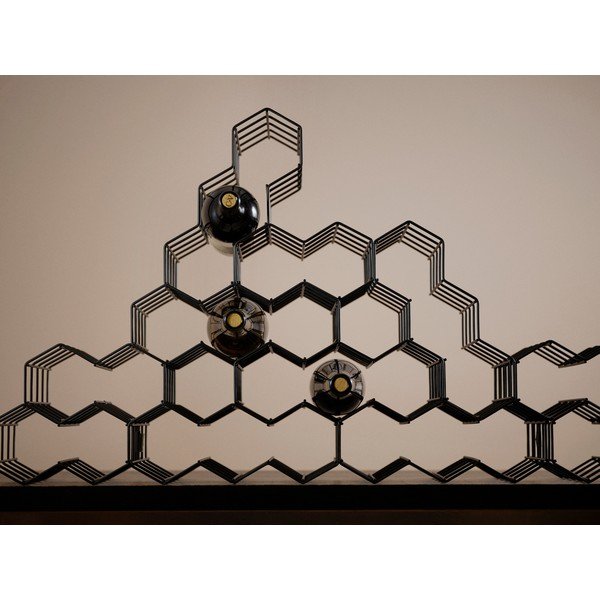 Kovový stojan na víno počet lahví 3 Rocks – Zone-image-1