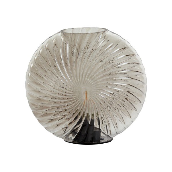 Světle šedá stolní lampa (výška 20 cm) Milado – Light & Living
