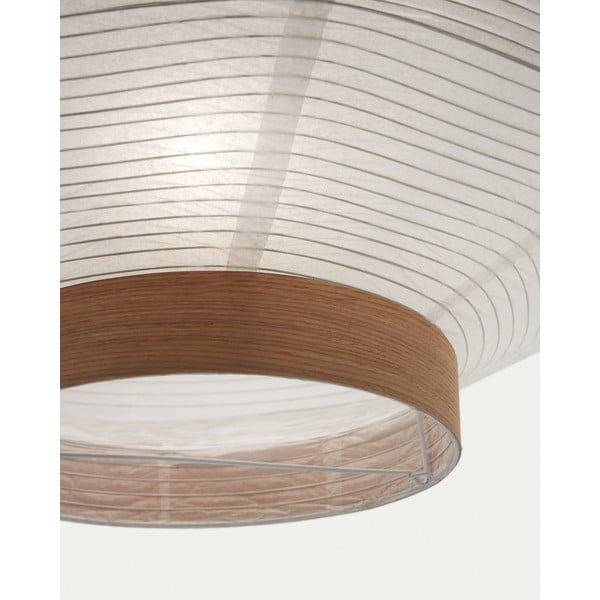 Bílé stínidlo ø 55 cm Hila – Kave Home-image-4