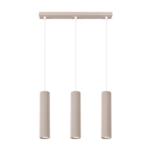 Taupe kovové závěsné svítidlo Gleam – Sollux