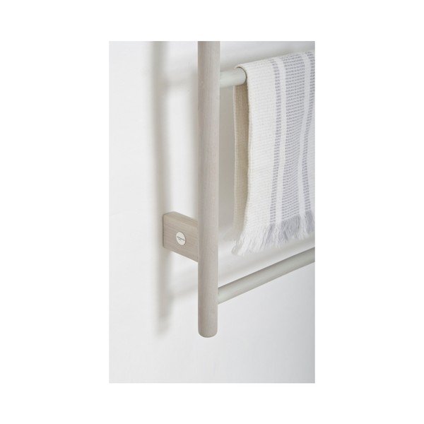 Šedý nástěnný držák na ručníky z dubového dřeva Wireworks Towel Rail Wallbar-image-3