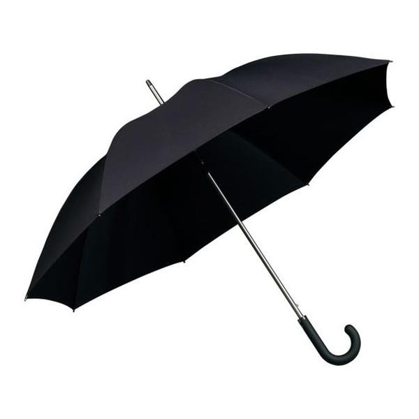 Černý větruodolný holový deštník Ambiance Elegance, ⌀ 120 cm