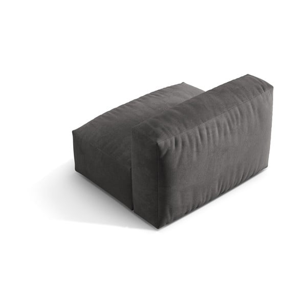 Šedý sametový modul pohovky (středový díl) Martina – Micadoni -image-2