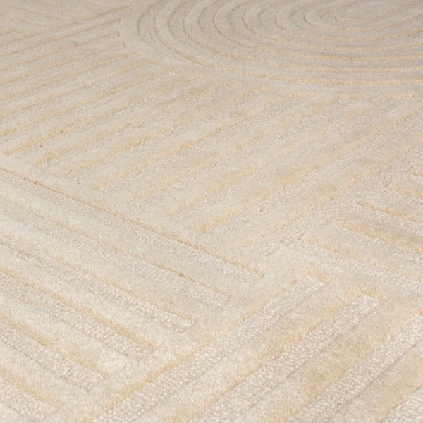 Béžový vlněný koberec 200x290 cm Zen Garden – Flair Rugs-image-4