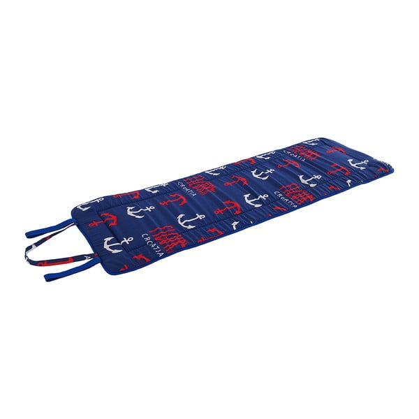 Červeno-modrý zahradní podsedák na lehátko 52x148 cm   Anchors – B.E.S.