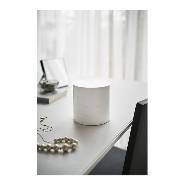 Bílá patrová šperkovnice YAMAZAKI Tower, ⌀ 10 cm-image-2