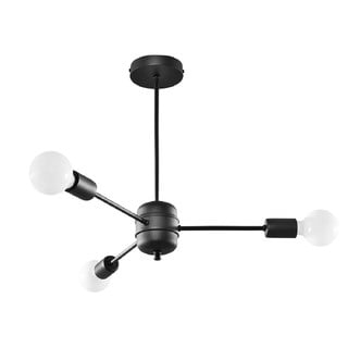 Černé závěsné svítidlo 61x61 cm Benedett - Nice Lamps