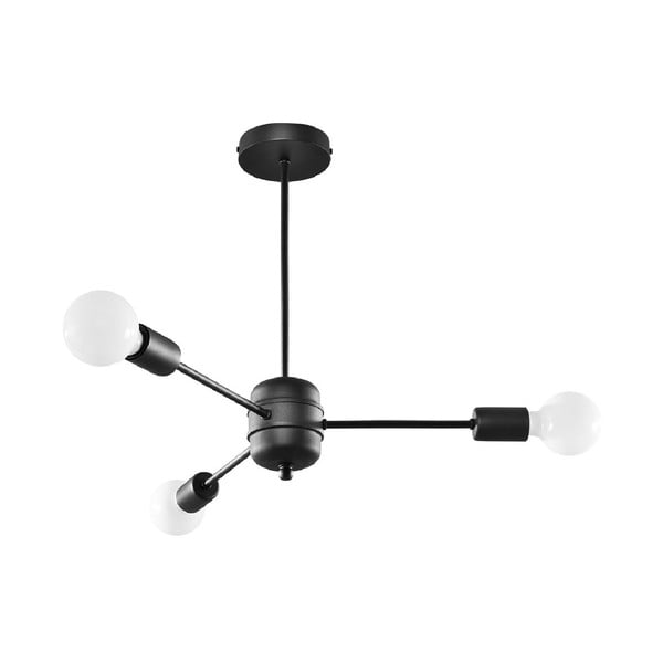 Černé závěsné svítidlo 61x61 cm Benedett - Nice Lamps