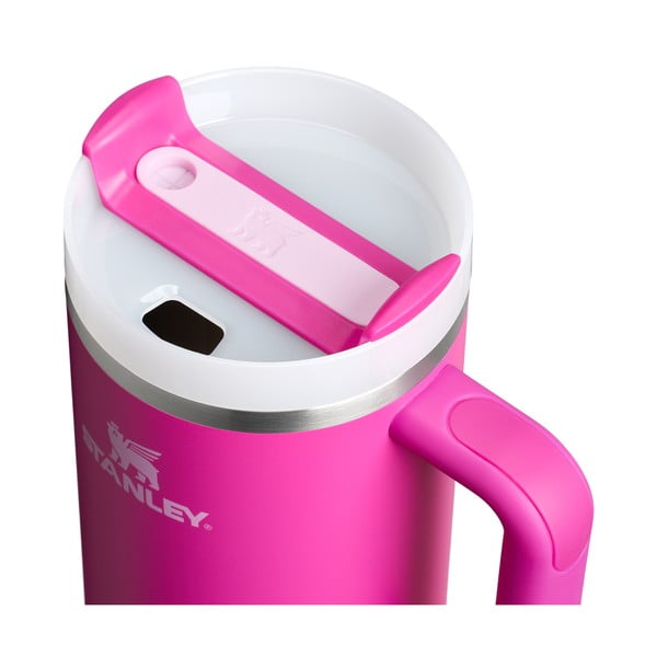 Růžová termoska s brčkem z nerezové oceli 1,18 l Quencher H2.0 FlowState Tumbler Violet Blossom – Stanley-image-1