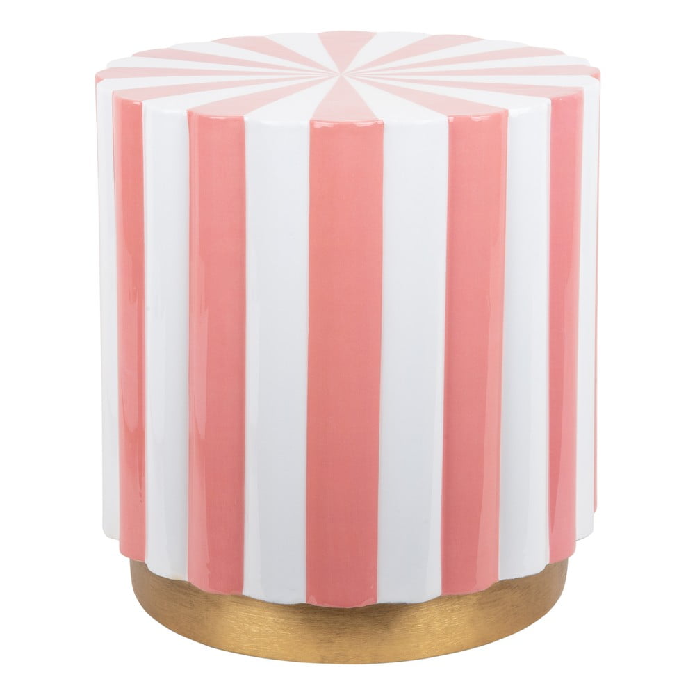Kovový kulatý odkládací stolek ø 40 cm Candy Swirl – Leitmotiv