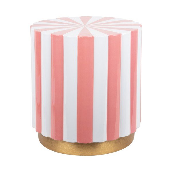 Kovový kulatý odkládací stolek ø 40 cm Candy Swirl – Leitmotiv