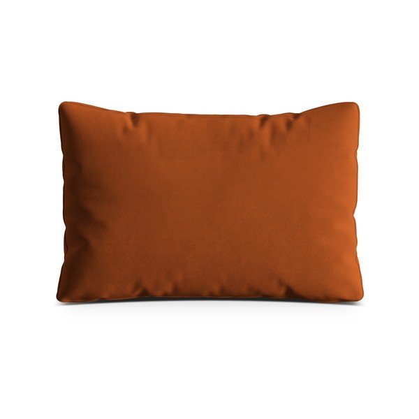 Sametový polštář na gauč v terakotové barvě Kemi – Cosmopolitan Design
