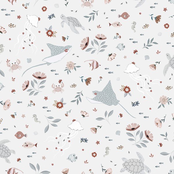 Dětská tapeta 10 m x 50 cm Dreamy Sealife – Lilipinso