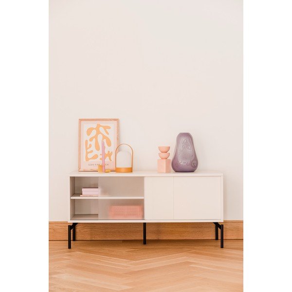 Šedobéžový TV stolek 116x55x42 cm Met Mini – noo.ma-image-1