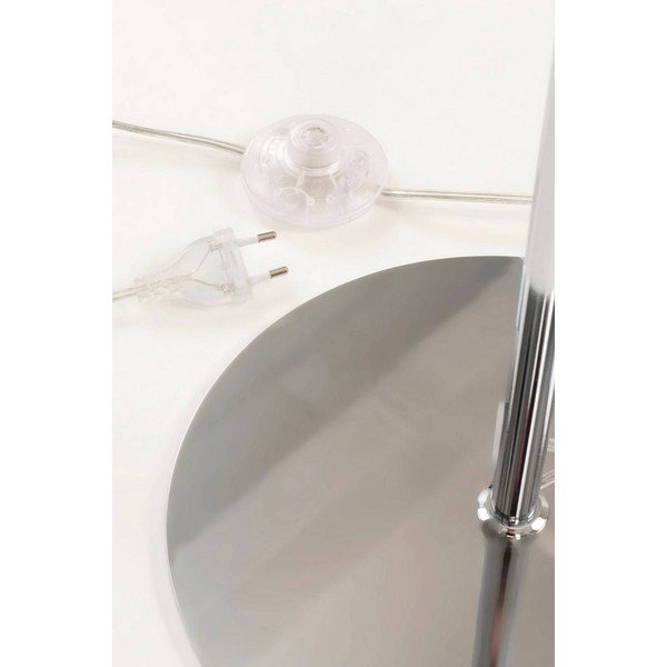 Bílá/v leskle stříbrné barvě látková stojací lampa (výška 150 cm) Pion – Jotex-image-4