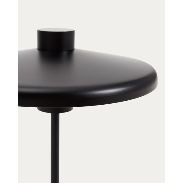 Černá stolní lampa s kovovým stínidlem (výška 32,5 cm) Nuvira – Kave Home-image-4