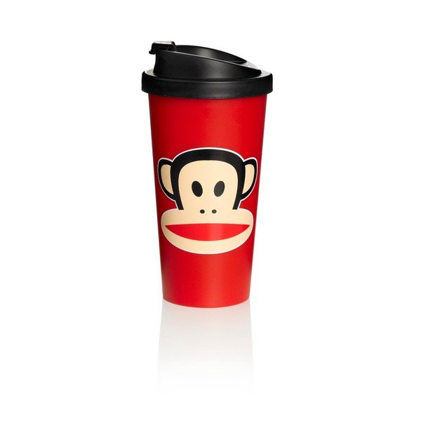 Hrnek na cesty Paul Frank, červený