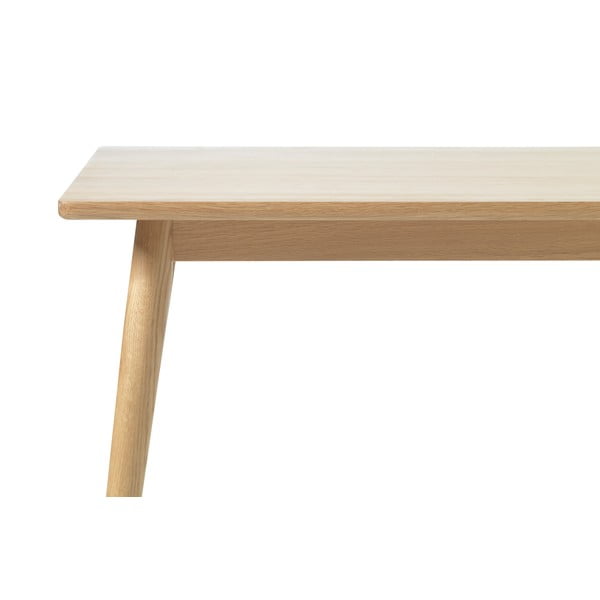 Rozkládací jídelní stůl s deskou v dubovém dekoru v přírodní barvě 150x90 cm Barrali – Unique Furniture-image-4