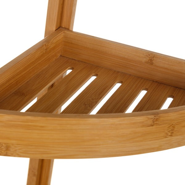 Třípatrový bambusový rohový stojan Casa Selección Bamboo-image-1