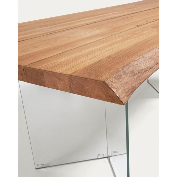 Jídelní stůl s deskou v dubovém dekoru v přírodní barvě 90x160 cm Lotty – Kave Home-image-4