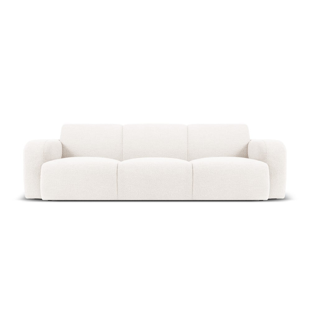 Bílá pohovka z textilie bouclé 235 cm Molino – Micadoni Home